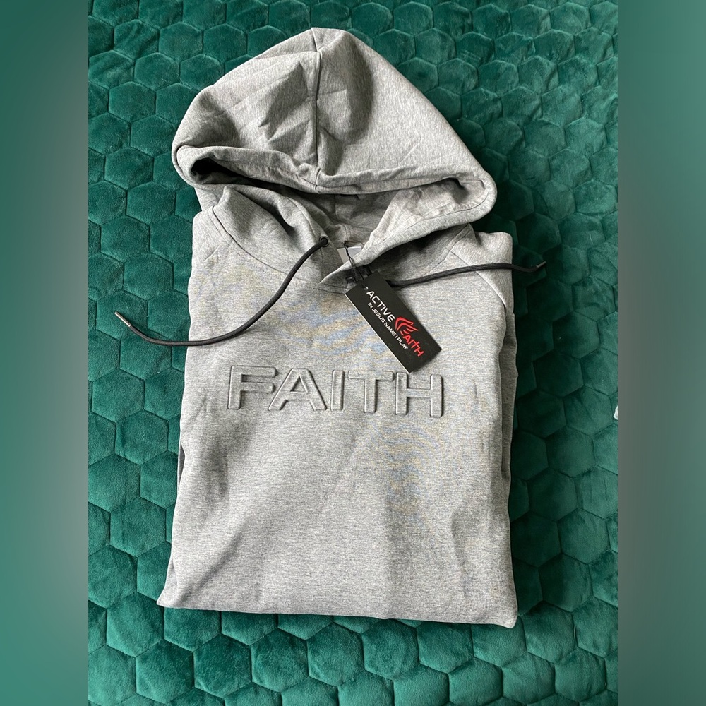 Active Faith Embossed Hoodie
